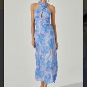 ASTR the Label Marissa Halter neck midi dress